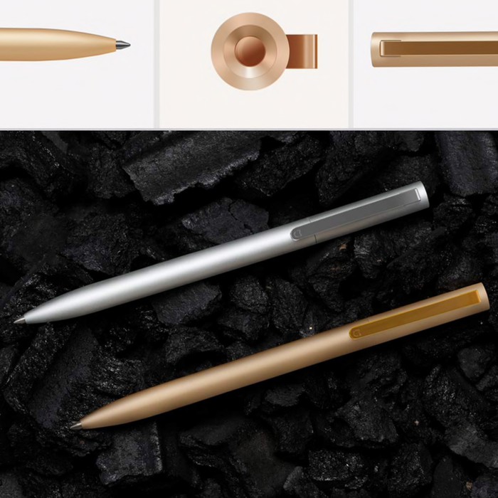 

Terlaris Xiaomi Mi Jia Metal Signature Pen Pulpen - 100% Original - Emas Keren