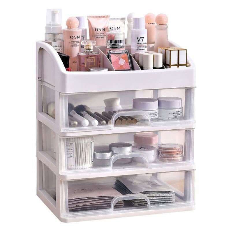 SGM KKR3 Rak Kosmetik 3 susun dengan laci kotak tempat make up multifungsi