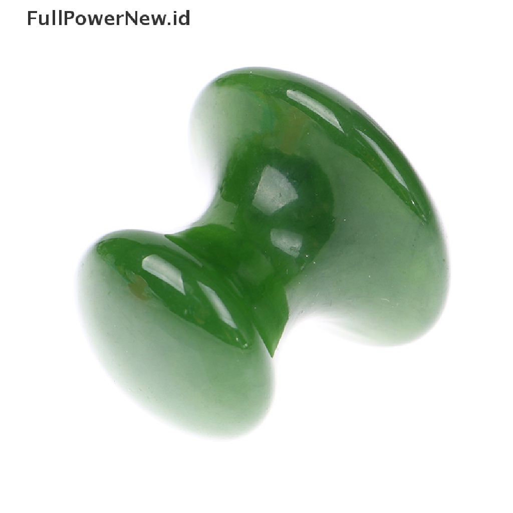 [Full] Mushroom Shape Jape Stone Gua Sha Massager Eye Face Jade Body Massage Tool .