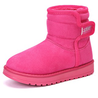  Sepatu  Boots  Salju Anti  Air  Bahan Katun Velvet Hangat 