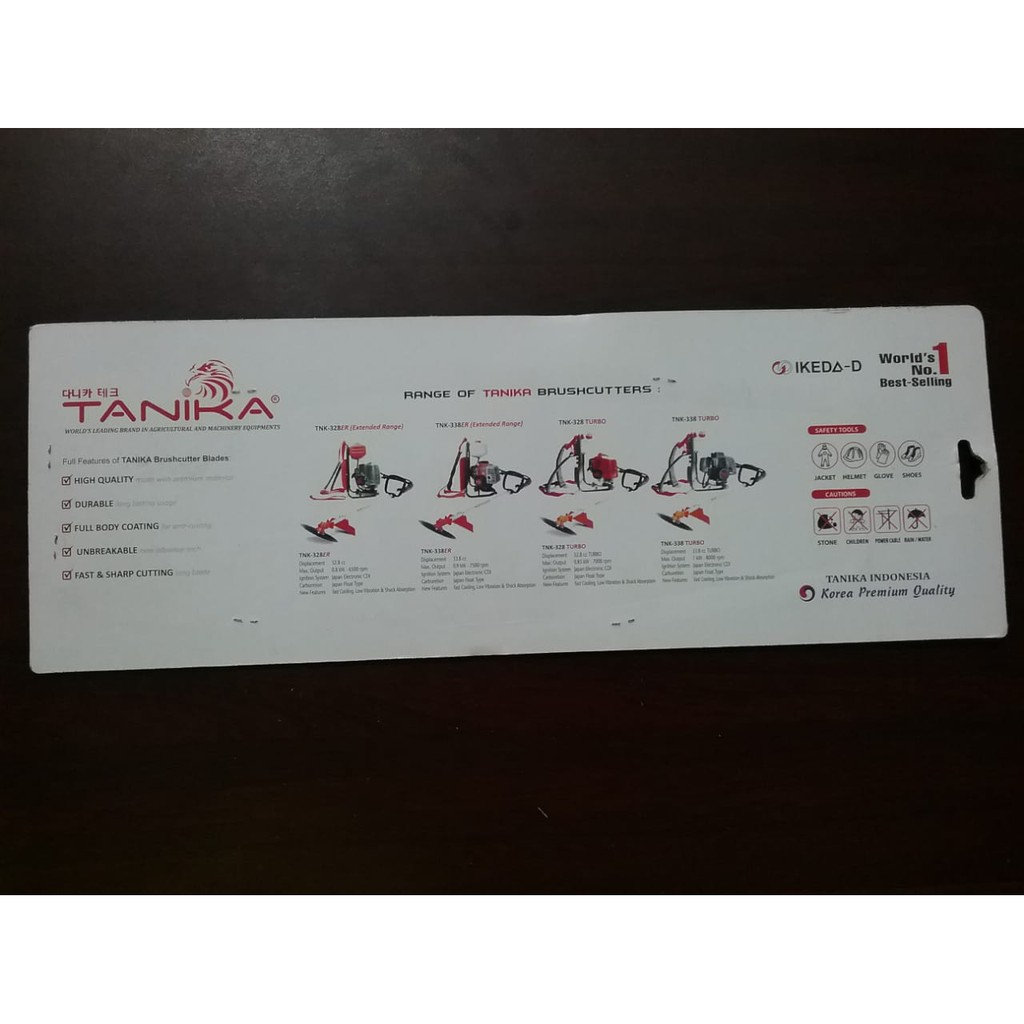 PROMO !! Pisau Potong Rumput Tanika Made in Japan (305mm x 1.6mm x 25.4mm)