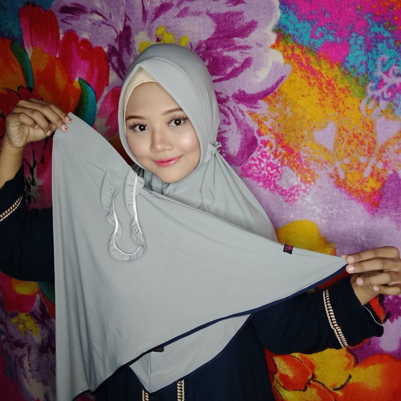 jilbab couple hijab couple ibu dan anak 2in1 jilbab serut
