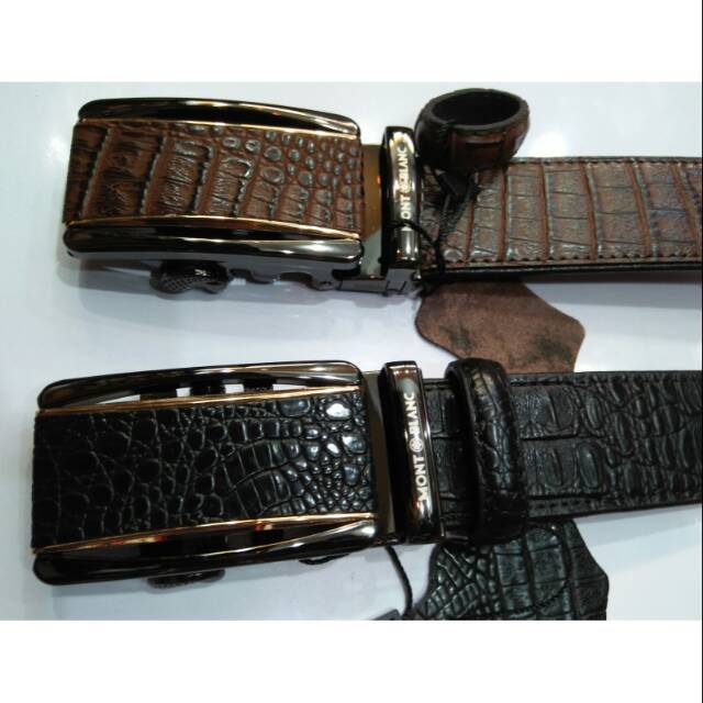 Tali pinggang kulit croco import