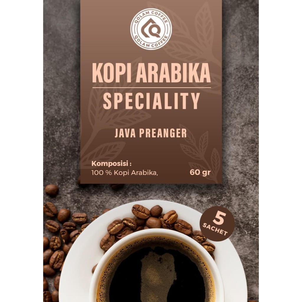 

Kopi Arabika Speciality Java Pranger 60 gr - Qolam Coffee