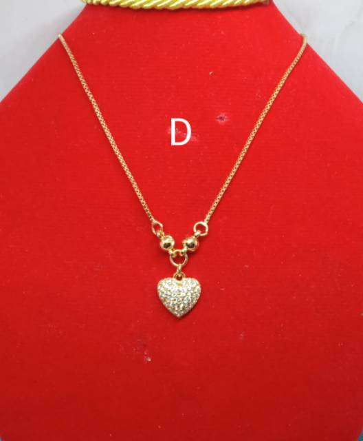 Kalung anak anak xuping lapis emas dgn mata zircon 55