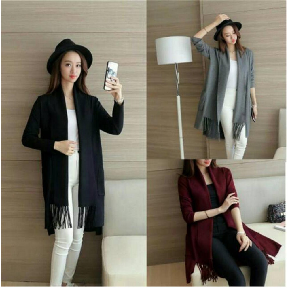 Dijual Rumbaibai Cardigan Polos Cardi Polos Cardigan Rumbai Bolero