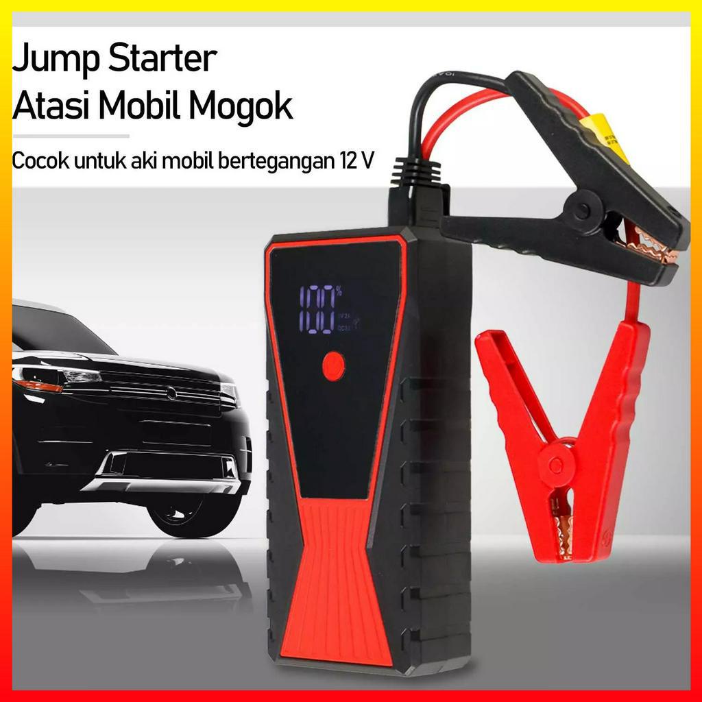 PowerBank Layar LCD Tipe-C Jump Starter Mobil Senter USB 12V 10000mAh JXIANG POWER JX57Pro - 7CWB0ABQ