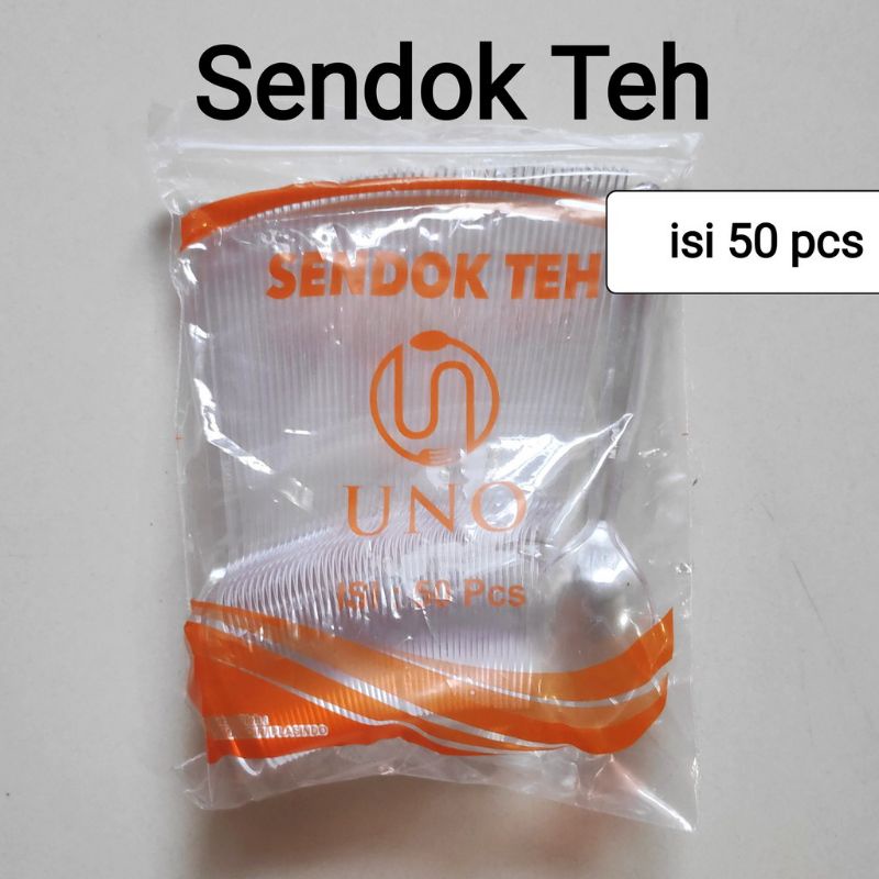 STG BENING Sendok Teh Sendok Plastik Bening, Sendok Kecil