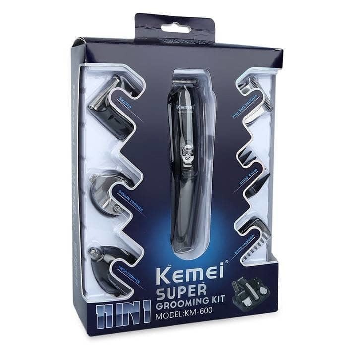 Kemei KM 600 Alat cukur rambut 6 IN 1 Multiclipper and shaver komplit