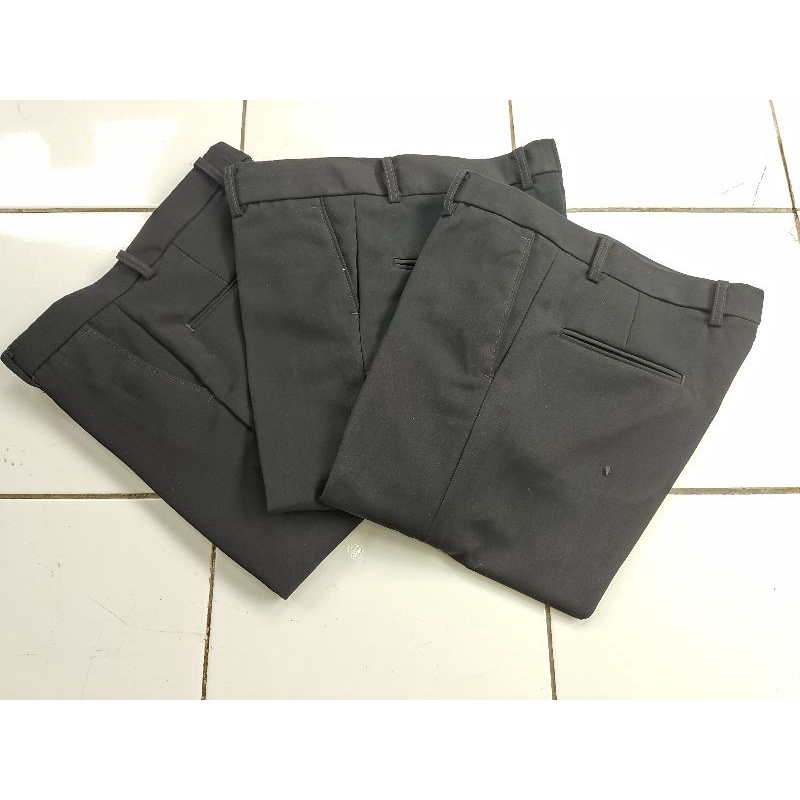 Celana Kerja Formal Kantor Pria STRETCH 5cm REGULER/STANDAR Dan SLIMFIT Bahan Semiwol MELAR 5CM warna HITAM, ABU, NAVY (BISA REQUEST UKURAN CUSTOM) Celana Panjang Pria Dewasa melar