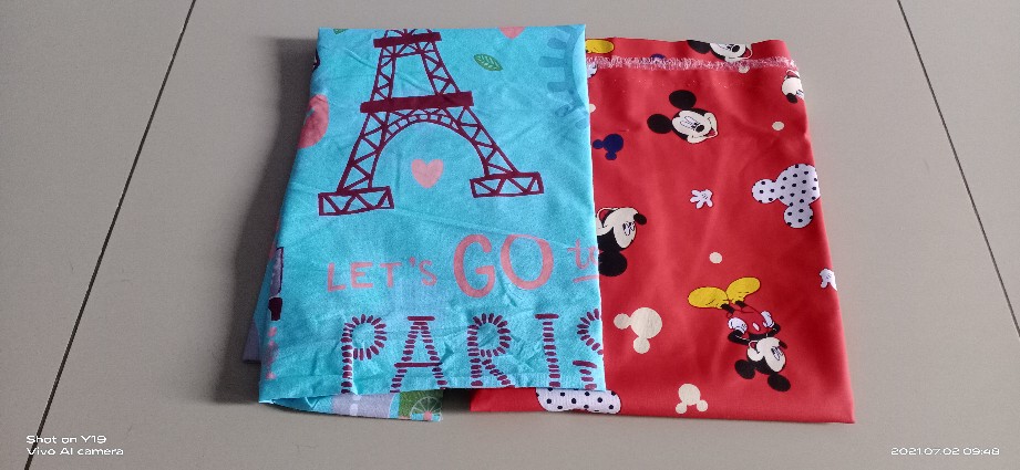 Kain Sprei Bahan Katun Lokal Motif Mickey Mouse Mk Hooray
