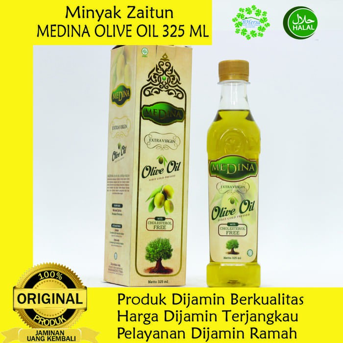 Minyak Zaitun Medina Minyak Zaitun Extra Virgin Minyak Zaitun Bisa Diminum 325 Ml Shopee Indonesia