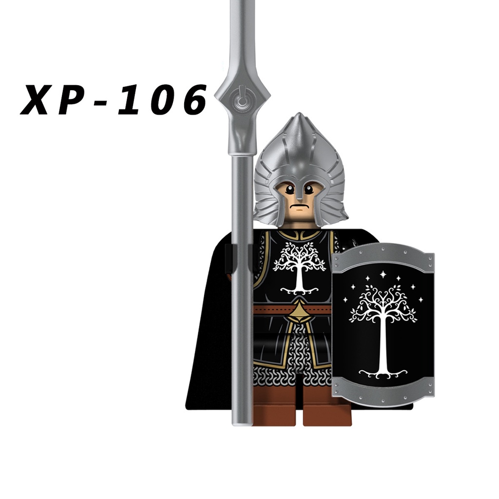 Mainan Balok Bangunsusun Model Lego Minifigures Bentuk Prajurit Lord of The Rings Untuk Anak KT1014 KT1015