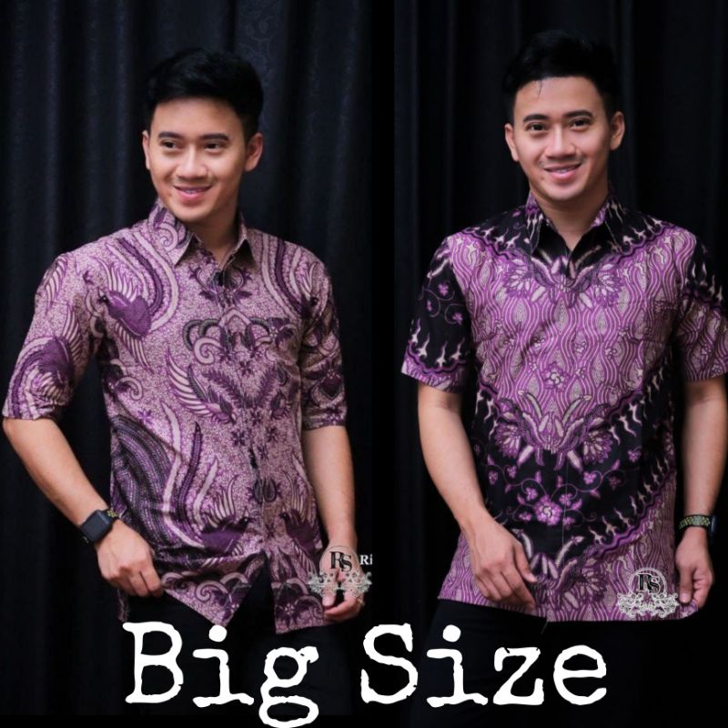 KEMEJA BATIK PRIA LENGAN PENDEK BIG SIZE JUMBO M.L.XL.XXL.3XL.4XL.5XL.6XL.7XL.8XL.10XL