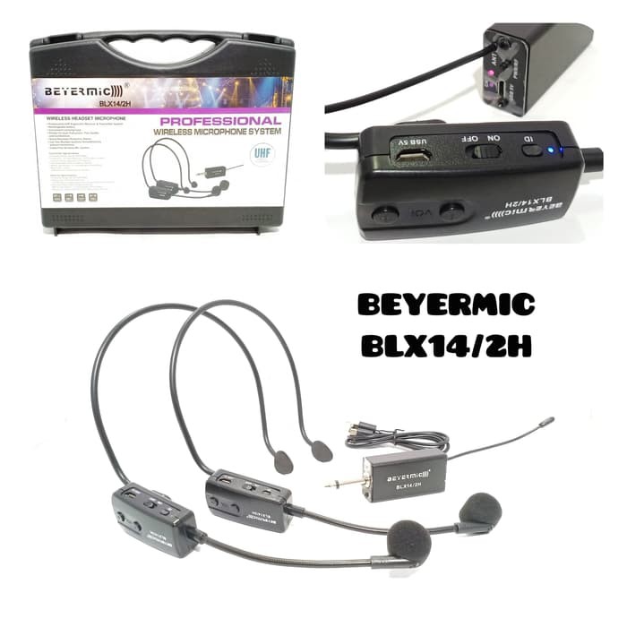 BEYERMIC BLX14/2H MIC HEADSET WIRELESS MICROPHONE PORTABLE