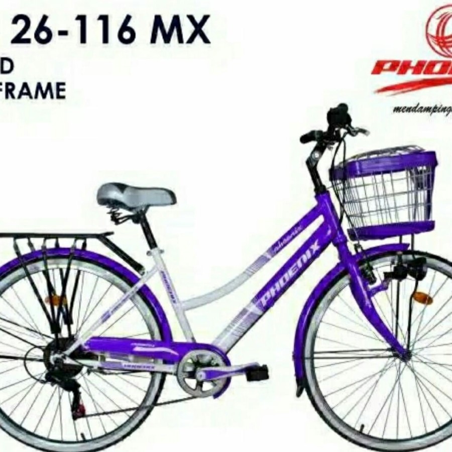 Sepeda City Bike 26" Phoenix SP 116 MX 7 Speed Besi