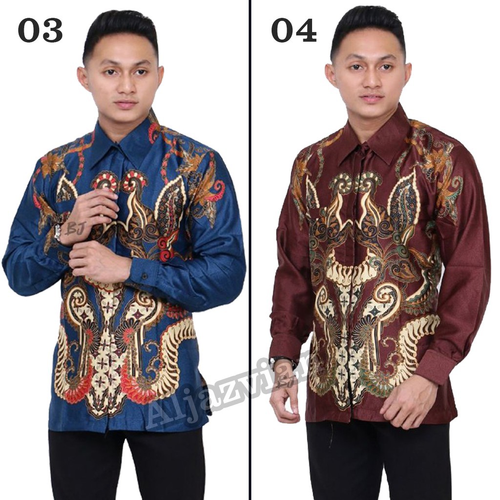 Batik Terbaru Terkeren Terhits 2019 Baju Batik Pria Semi Sutra Premium Silky Shopee Indonesia