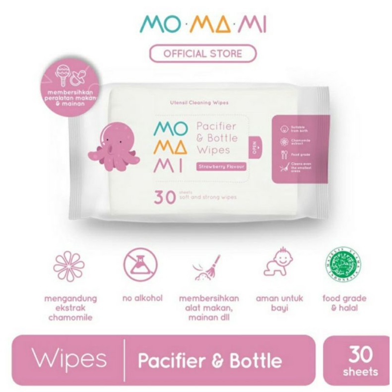 Momami Pembersih Empeng Bayi Dan Nipple Botol Susu / MOMAMI pacifier &amp; Bottle Wipes