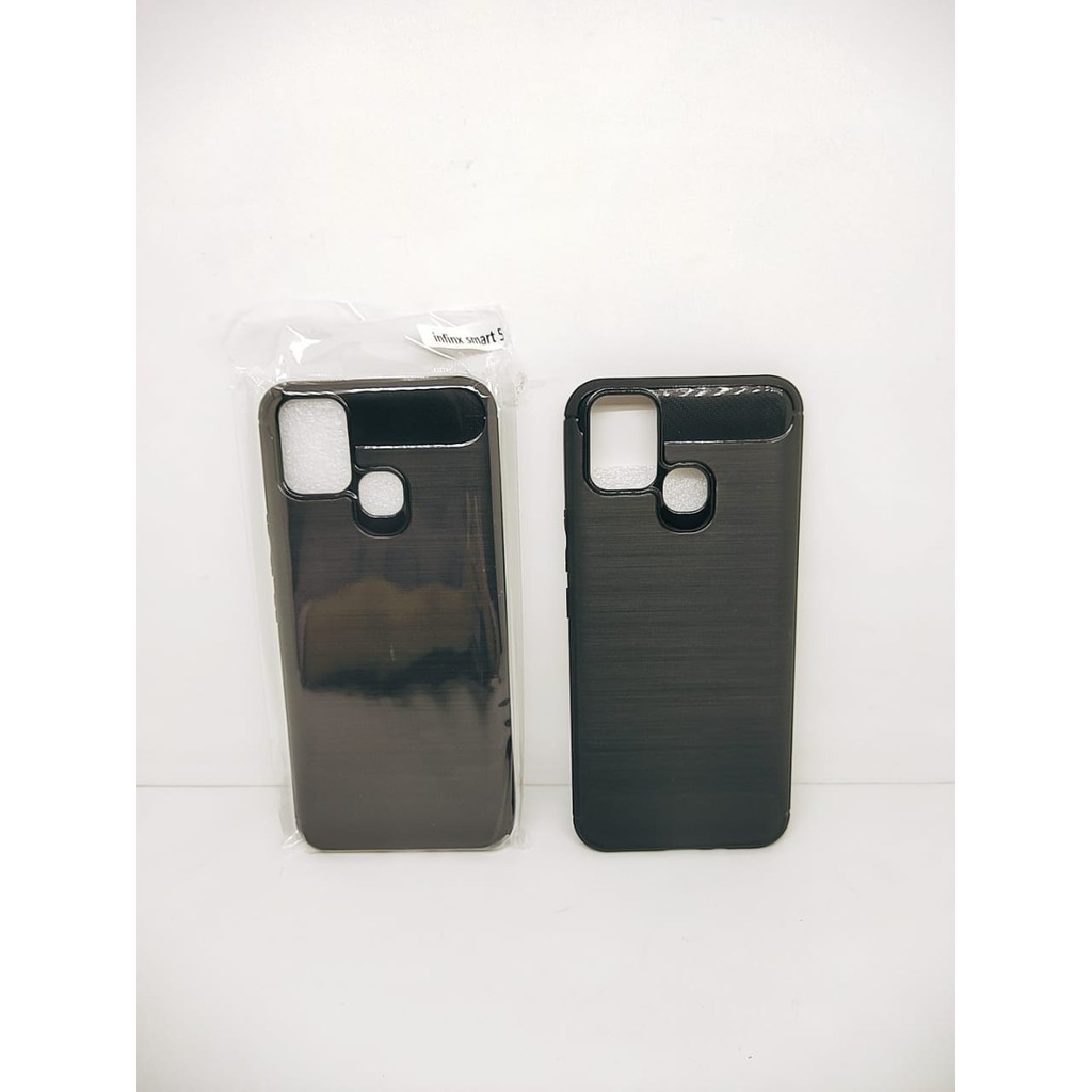 Case Slim Fit Carbon Infinix Smart 5 X657 6.6 inchi Softshell Fiber Multi Carbon