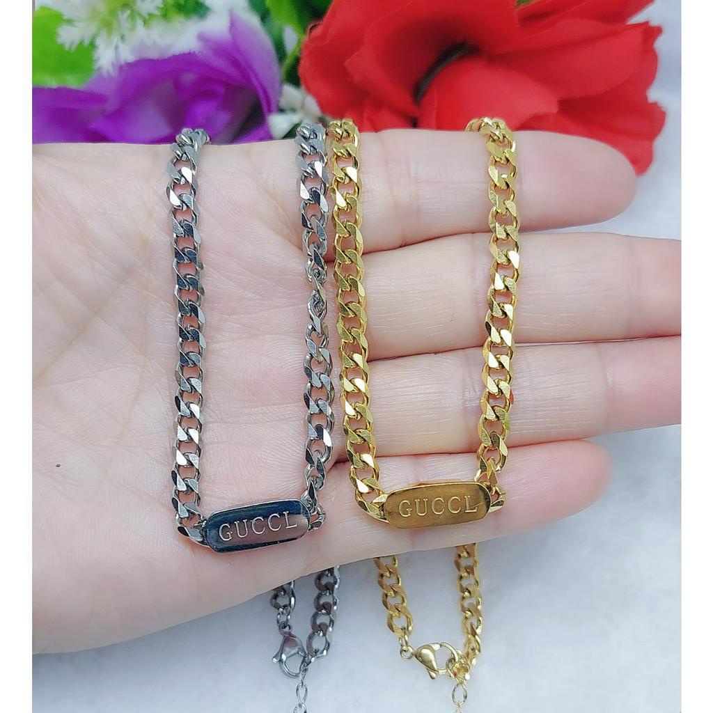 Kalung Titanium Anti Karat Pehiasan Fashion 7750