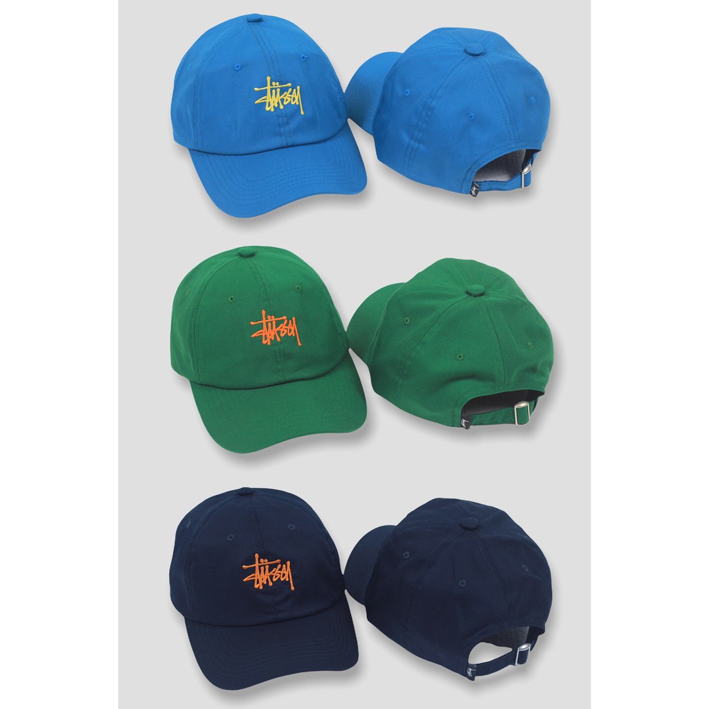 Topi Stussy Script Logo Dad Hat Baseball Cap