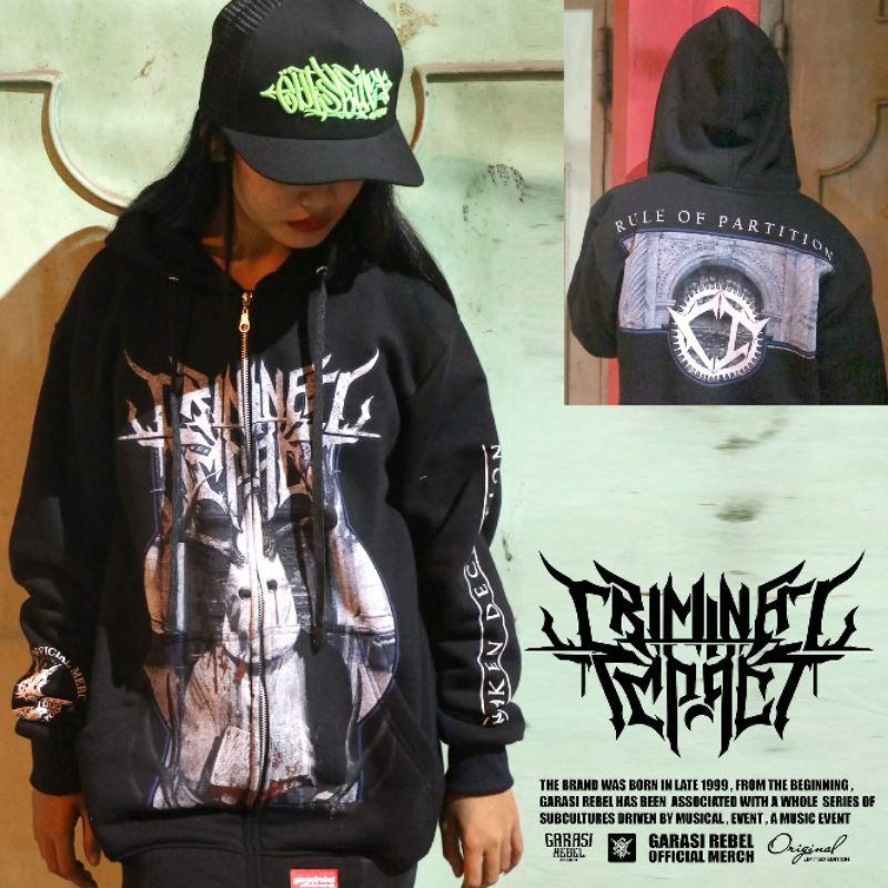 JAKET ZIPPER BAND METAL JAKET PRIA WANITA JAKET MUSIK JAKET INDONESIAN GOTHIC METAL HOODIE METAL SWE