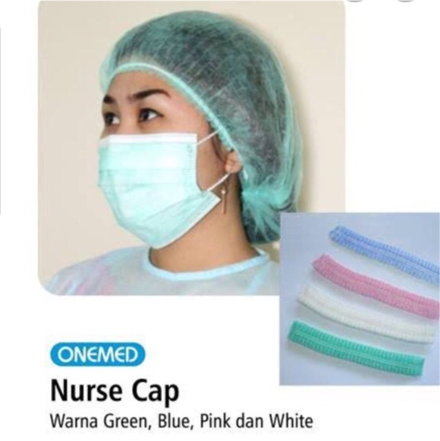 NURSE CAP TUTUP KEPALA ONEMED NURSE CAP HAIR NET