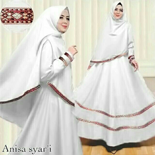 Gamis / Baju / Baju Lebaran 2021 Pakaian Wanita Muslim Anisa Syari