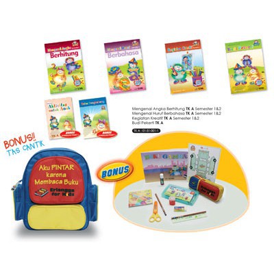 Buku Erlangga TK 01510011 PAKET SPECIAL TK.A(RANSEL)