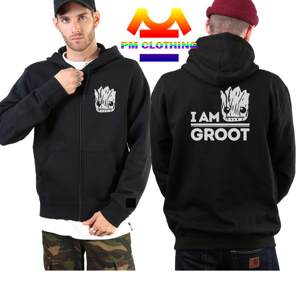 groot zip up hoodie