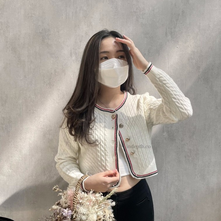 COCO Cardigan Korean Style Outer Wanita Hijab Rajut