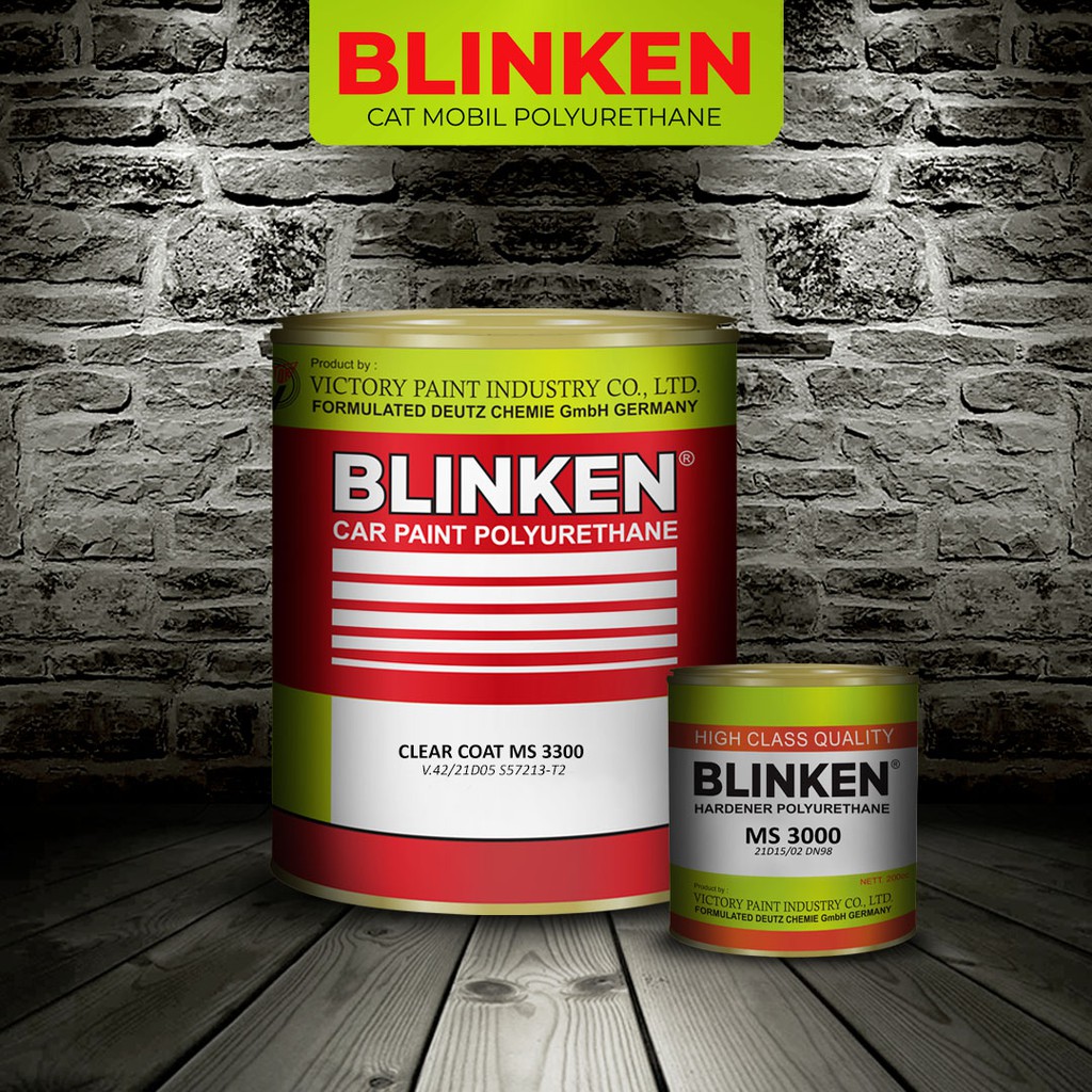 Blinken Polyurethane Clear Coat/Vernish MS 3300 dan Hardener 3300