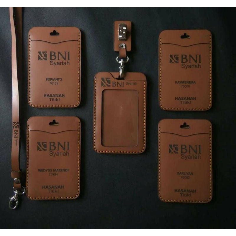 

ID CARD KULIT ASLI NAME TAG HAND MADE