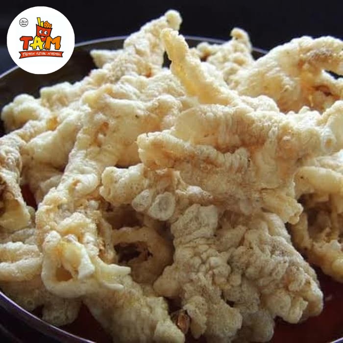 

Keripik Ceker Cakar Ayam Gurih Non Tepung 500 Gram - Tam Snack