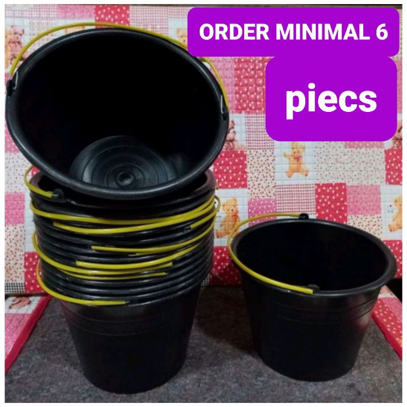 Ember hitam 2galon/ember berkat/ember walimahan dapat 6pcs