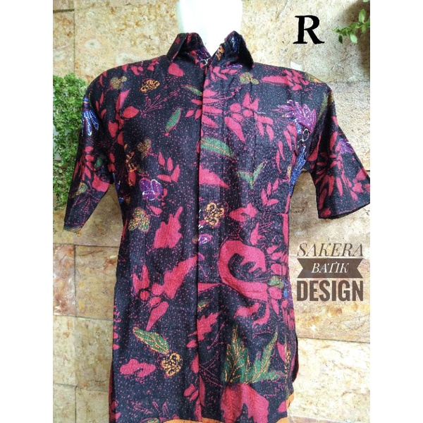 KEMEJA BATIK PRIA LENGAN PENDEK MADURA