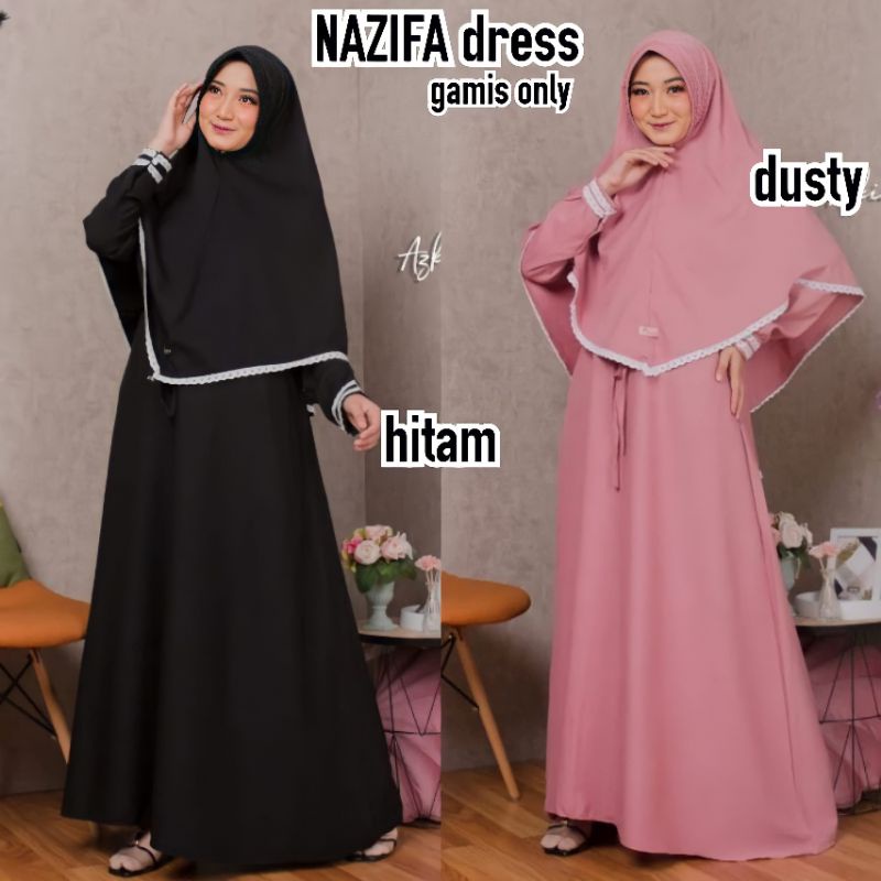 [Fashion Muslim] GAMIS Laras maira zhafira Lady maena Naziva Hana Clara Febrina Claudia maxy dress terlaris