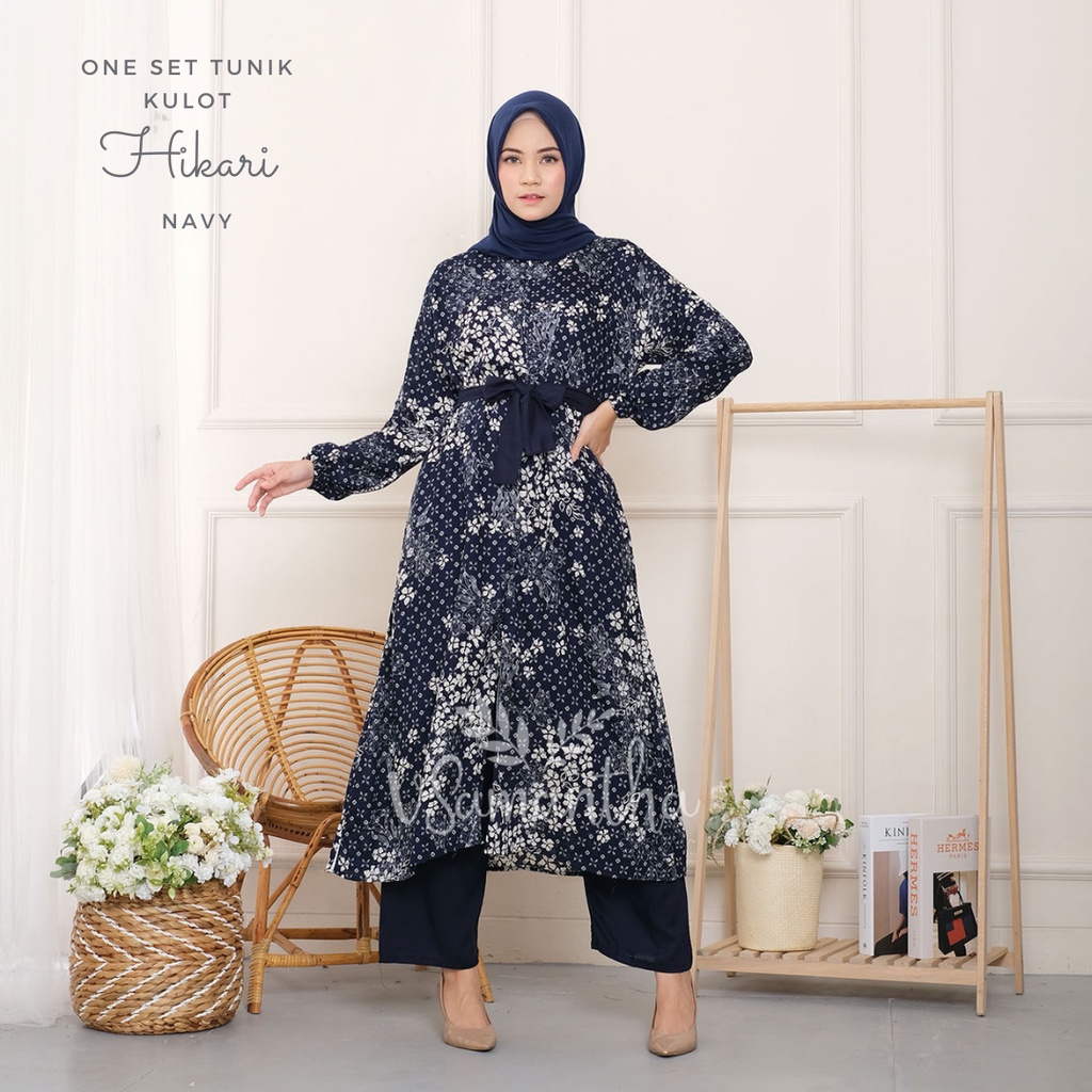 One Set Tunik Kulot Motif