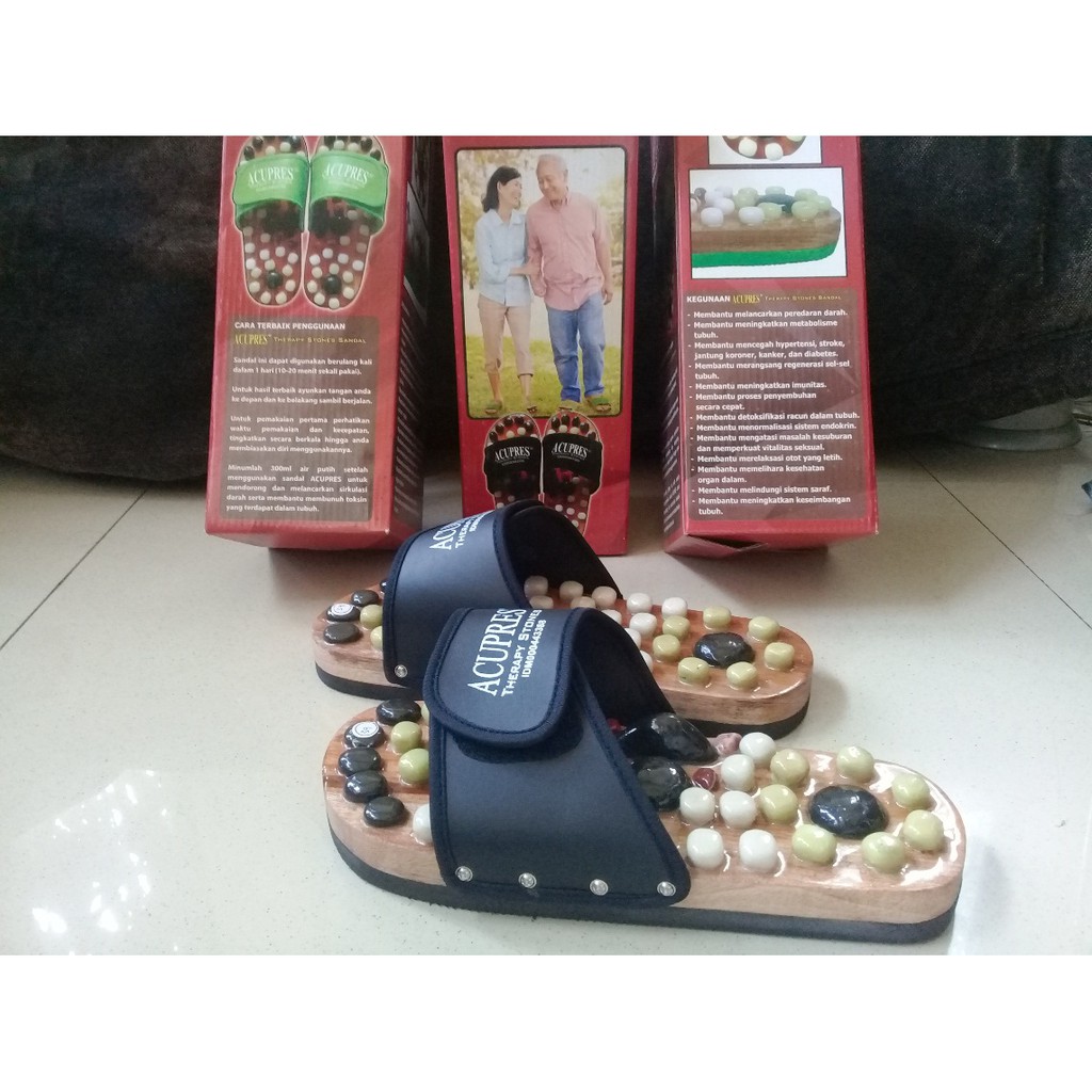 Sandal Refleksi Giok Therapy Stone Medical