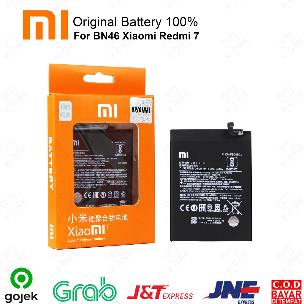 Baterai Battery BN46 Xiaomi Redmi 7 Kualitas Original 100%