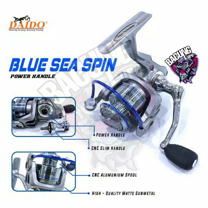 Reel Daido Blue Sea Spin 800 power handle