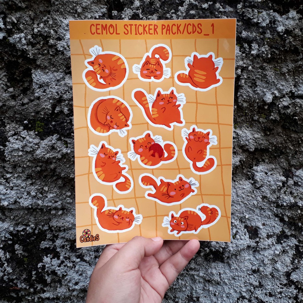 

Sticker Kucing Si Cemol