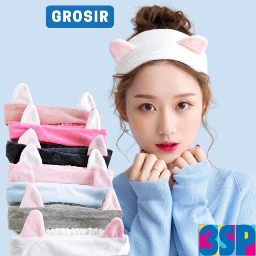 3SP | AC25 Bando Bandana Motif Kucing Lucu Murah Berkualitas