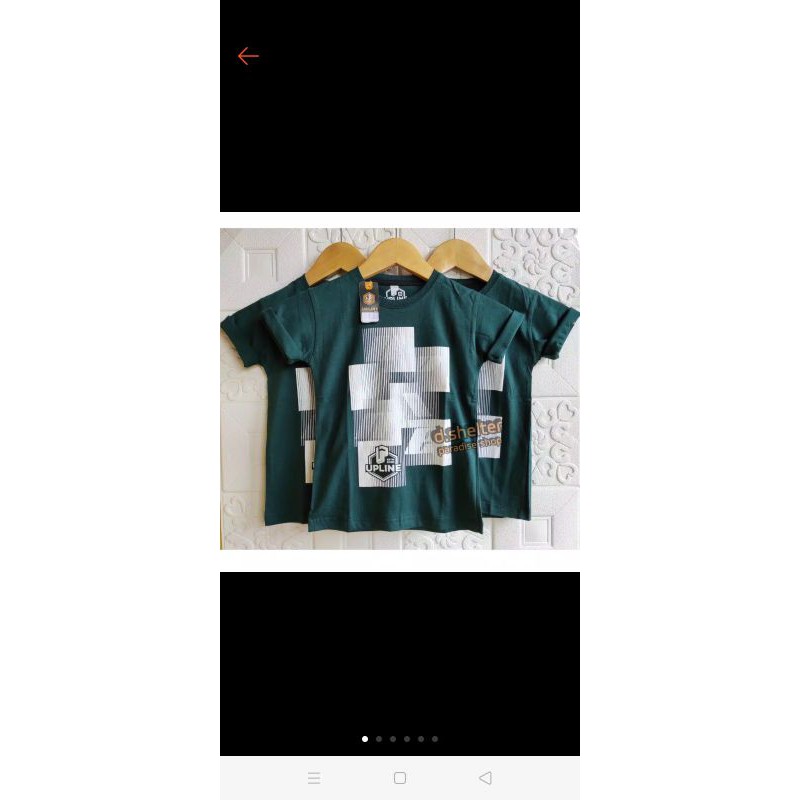 kaos hijau botol