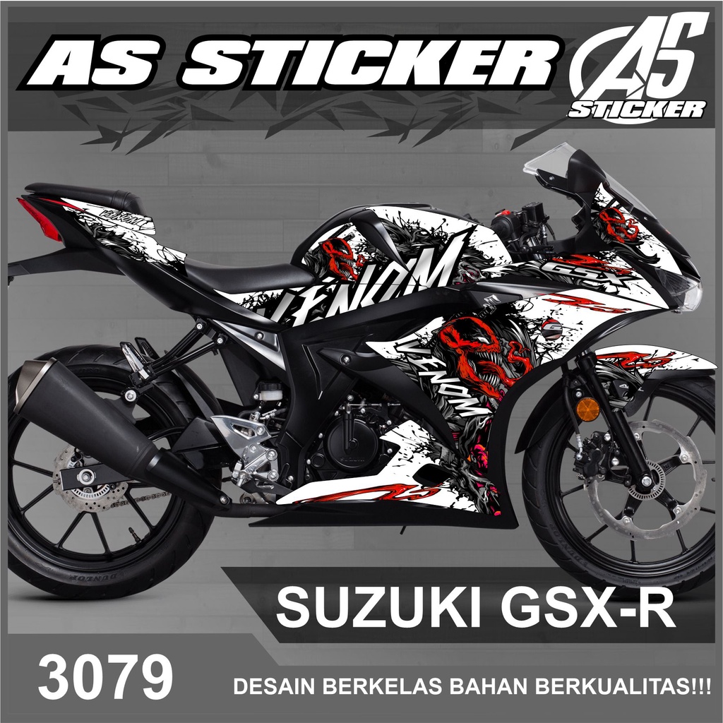 3079 STICKER STRIPING GSX R 150 VARIASI VENOM ZOMBIE SEMI FULL