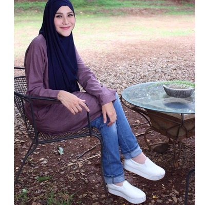 BRSHOES CIARA Sepatu Slip On Wedges Casual Wanita