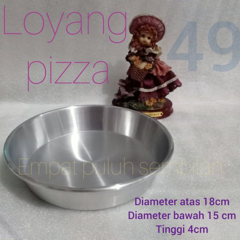 loyang bulat press 18/ loyang pizza 18cm / pizza pan / cetakan pie besar / loyang pie / loyang chees