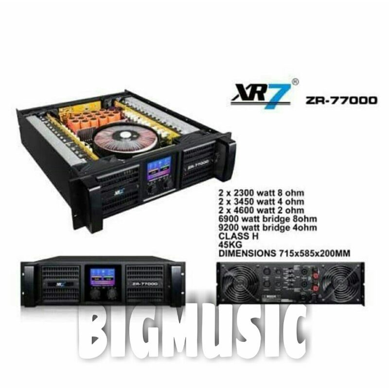 Power XR7 ZR 77000 Original Amplifier ZR77000 Class H