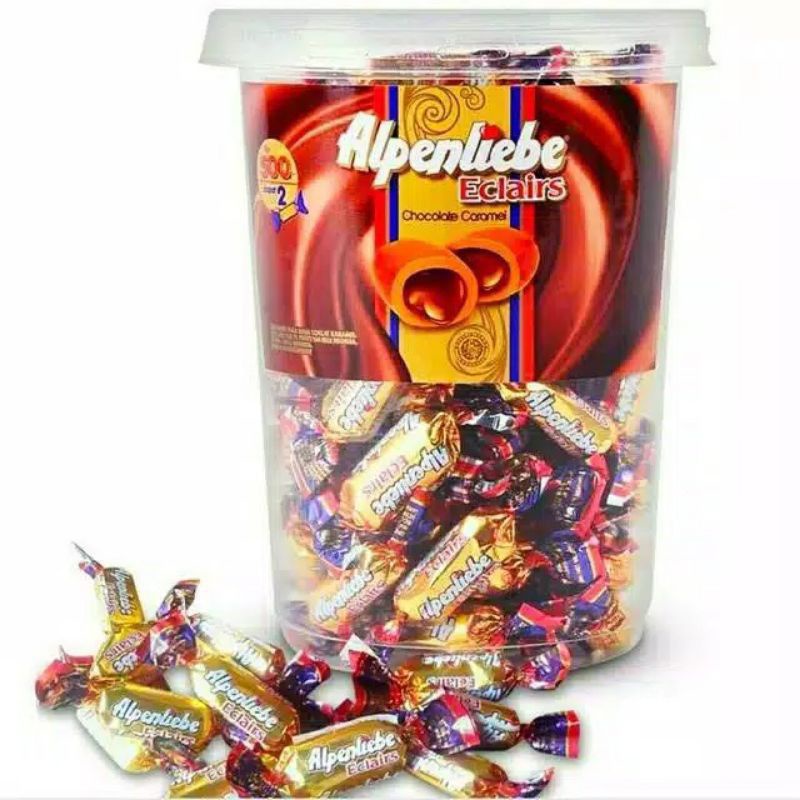

Alpenliebe Eclair Permen Karamel Coklat Isi 100 Butir