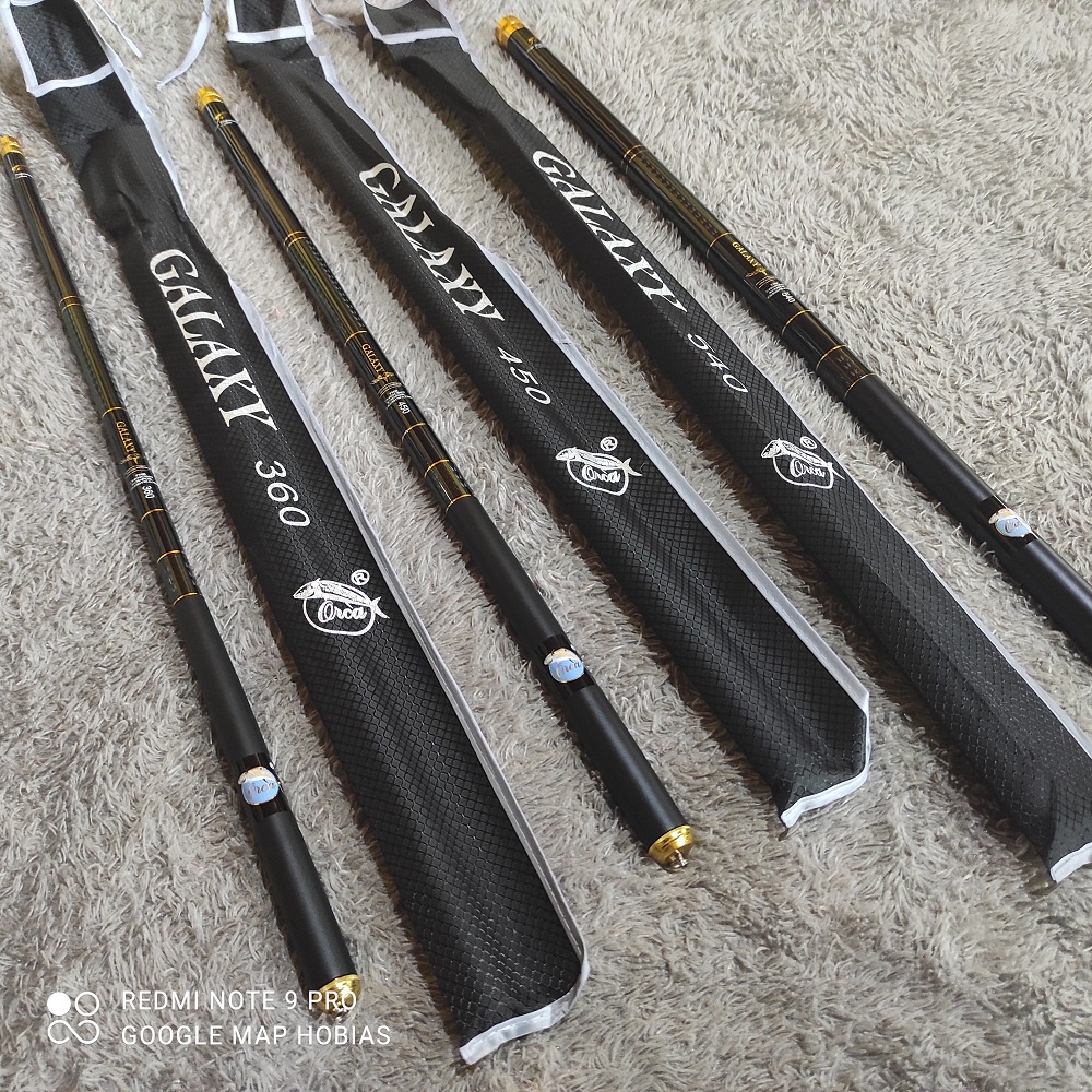 joran pancing tegek orca galaxy 360. 450. 540